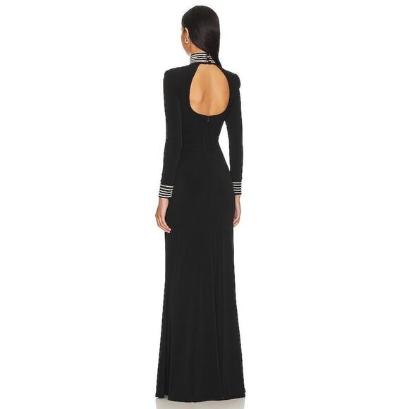 NWT Cinq a Sept Izzy Gown in Black Size 6 $695 - Picture 3 of 9